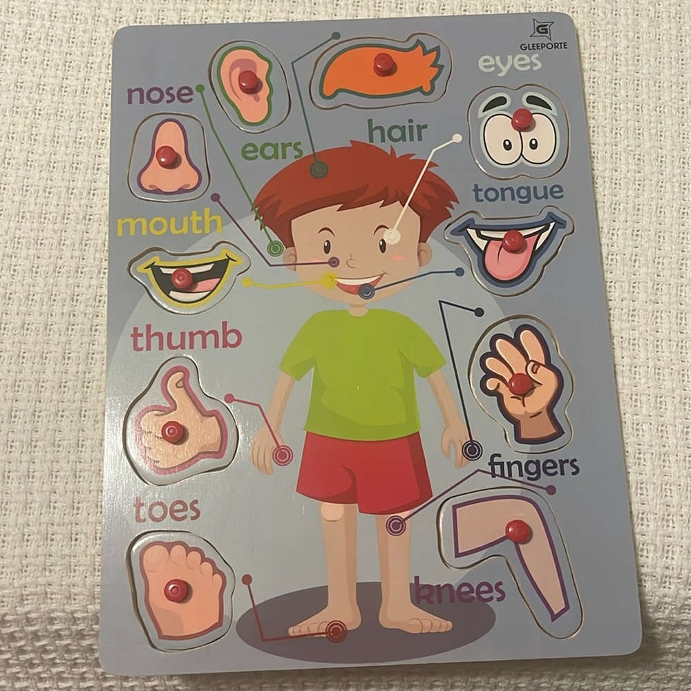 Body part puzzle for littles